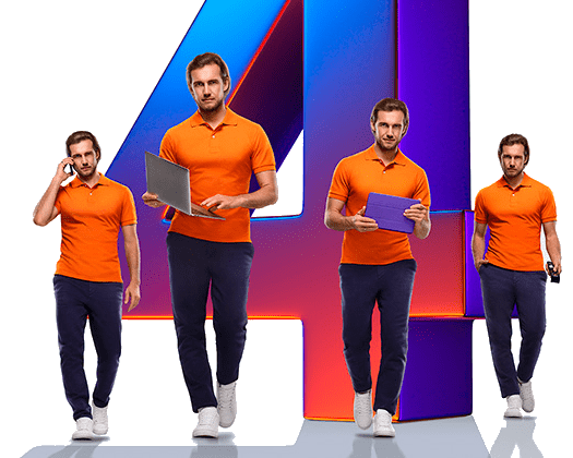 Великолепная четверка Ростелеком в деревня Глазуново (Орловская область)